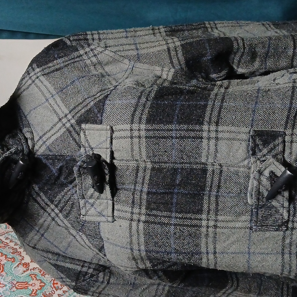 Anchorblue Plaid Polyester Quilted Jacket, Size XL - Picture 5 of 11